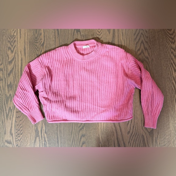 A.L.C. Lianne Sweater Pink Lady -
Ribbed Women's Sweater - Picture 7 of 11